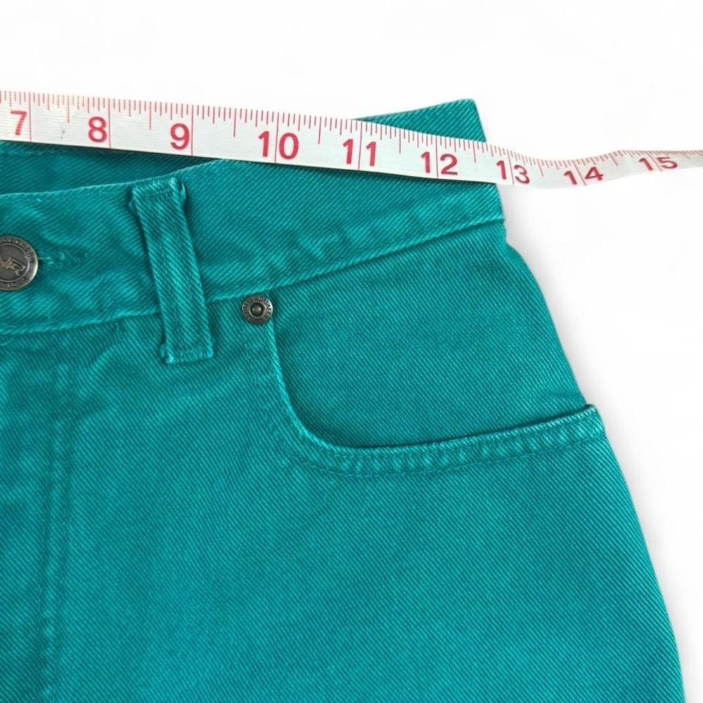 Vintage Northern Reflections teal denim shorts size 27 - Picture 8 of 8